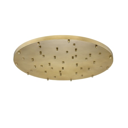 Z-Lite Multi Point Canopy Ceiling Plate, 27-Light, 36 In.W x 2 In.H, Modern Gold CP3627R-MGLD